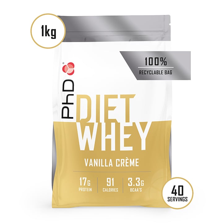 PhD Diet Whey Protein Powder Vanilla Crème 1000g